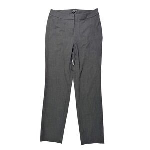 Lafayette 148 Dress Pants Womens 2 Gray Excellent Straight Leg Wool Blend Office